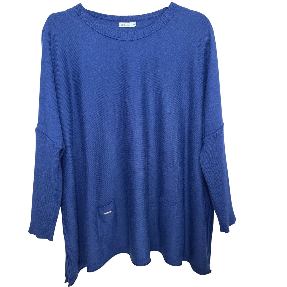 Mersea Catalina Crewneck Sweater Chic Relax Fit  Oversize One Size Quiet Luxury - Picture 2 of 10